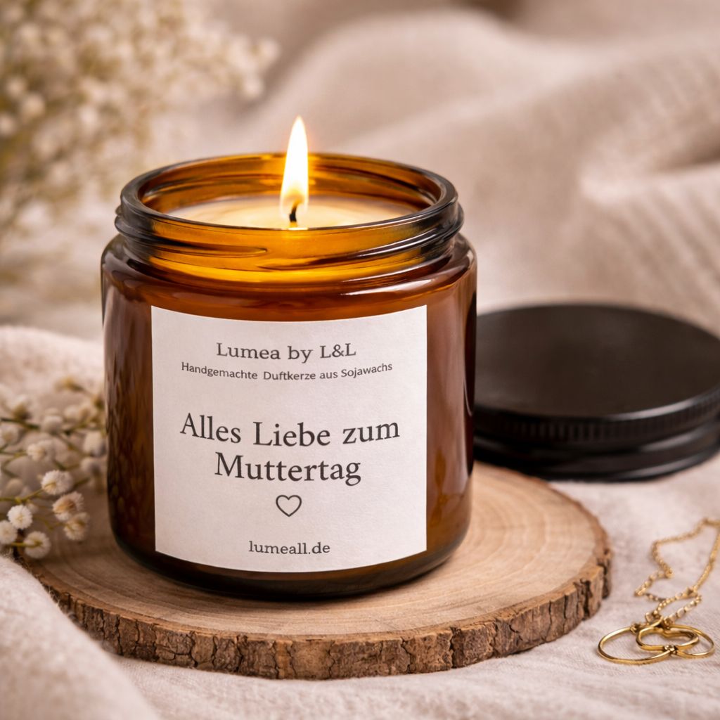 Duftkerze "Alles Liebe zum Muttertag"