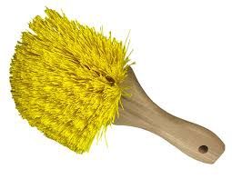 8" Yellow Poly Pot Brush