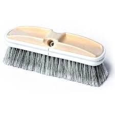 8" Gray Flag Truck Brush w/ Wooden Handle