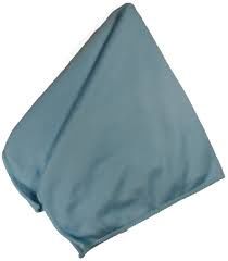 Blue Microfiber Glass Cleaning Cloth, 16"x16"