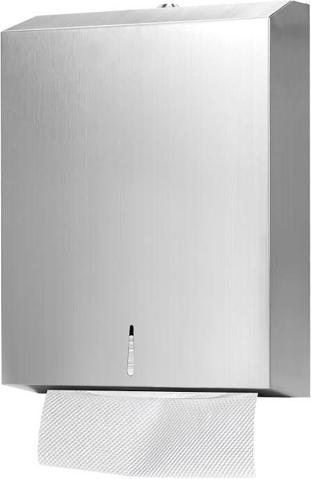 COMMERCIAL TRI-FOLD Paper Towel Dispenser, Wall Mount, Stainless Steel
