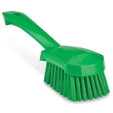 Cutting Board Brush, 9" Handle GREEN