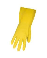 15MIL LATEX RUBBER GLOVES, Medium