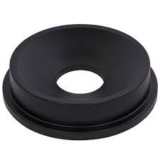 32 Gallon Black Funnel Top Round Trash Can Lid