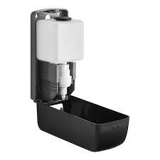 34 fl. oz. (1,000 mL) Black Manual Foaming Soap / Sanitizer Dispenser