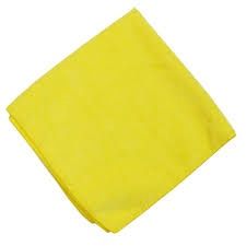 Basic Microfiber Cloth, Yellow 16x16 12Pk