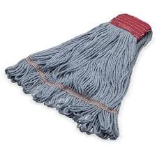 Synthetic Blended Looped End Mops - Large Blue 20 oz