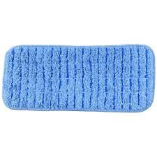 13" Blue Textured Scrubbing Mop, Flat Mop