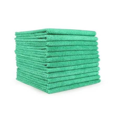 Basic Microfiber Cloth, Green 16x16 12PK