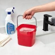 Bucket 5 QT RED "Sanitizer"