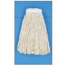 CUT END COTTON MOP HEADS, 24OZ, WHITE