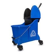 Double Bucket with E5 Wringer, BLUE