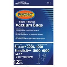 ENVIROCARE Riccar, 2000, 4000 (Simplicity/Fuller) Type A, 12 Pk