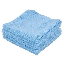 ETTORE All Purpose Microfiber Cleaning Cloths, 13x13, Blue, 6pk