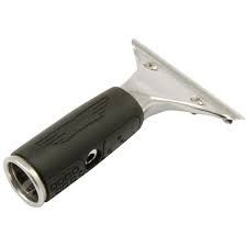 Ettore Standard Master Stainless Steel Handle w/Grip Black/Silver