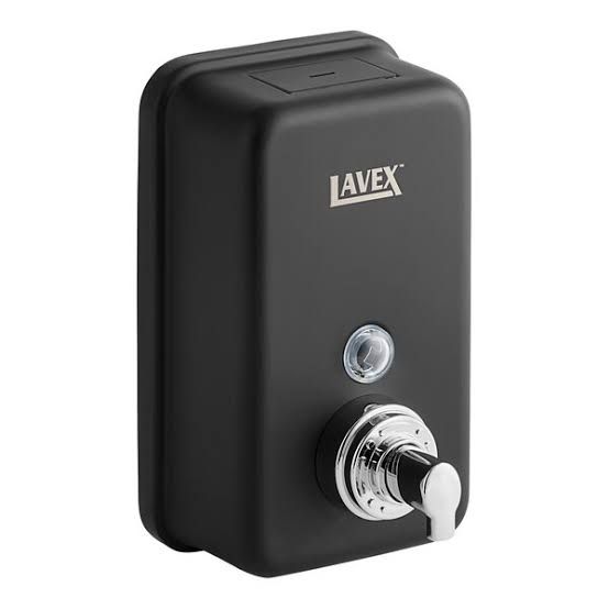 LAVEX Stainless Steel Foaming Soap/Sanitizer Dispenser, 40oz, Matte Black