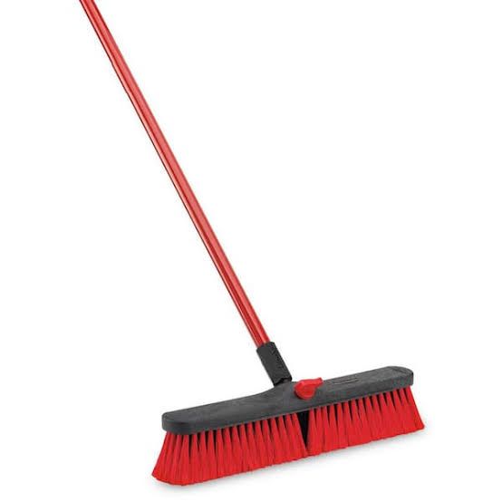 LIBMAN Multi-Surface Push Broom, 18"
