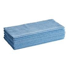 Medline BLUE Microfiber Cloth, 16x16, 12PK