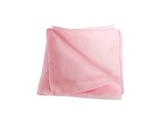MICROFIBER CLOTH, Pink 16x16, Individual