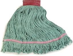Synthetic Blended Looped End Mops - Large Green