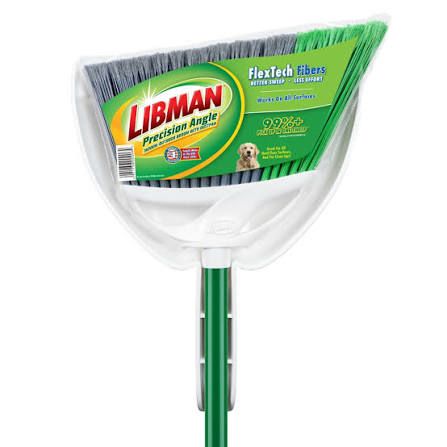 LIBMAN Precision AngleÂ® Broom with Dustpan