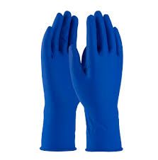 LIFE GUARD EXLARGE LATEX High Risk 14mil BLUE Extended Cuff Gloves,50/bx