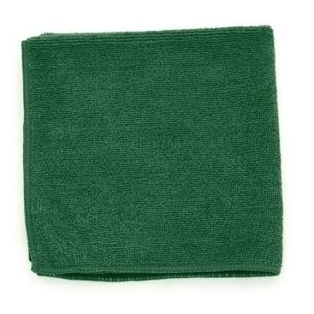MICROWORKS Premium Dark Green Microfiber 12 x 12, Individual Cloth