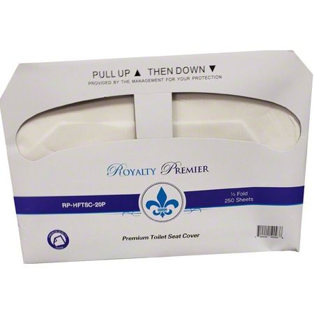 ROYALTY Premier 1/2 Fold Toilet Seat Covers, 20/250