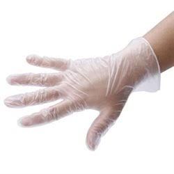 Powder Free Vinyl Gloves (clear white), XLarge