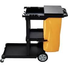 VEVOR Janitorial Trolley Cleaning Cart W/ PVC Bag