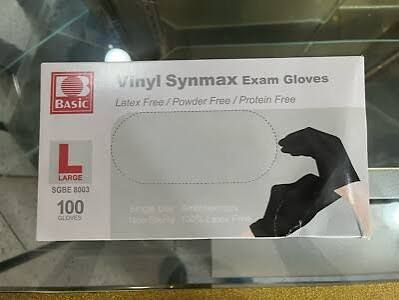 VINYL SYNMAX EXAM GLOVES, Large