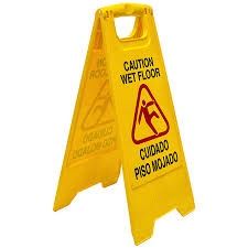 Caution Wet Floor Sign - 2 Sided