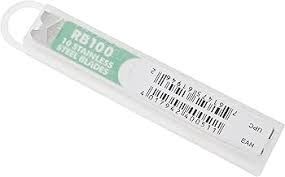 UNGER 4" RB100 Replacement Blades, Carbon Steel 10 pk