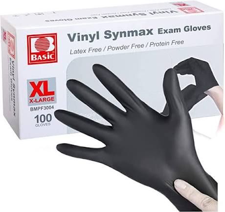 VINYL SYNMAX EXAM GLOVES (XL)