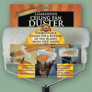 WOOL SHOP Ceiling Fan Duster w/extension pole