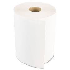 White Hard Wound Towels, 7.75 X 800'