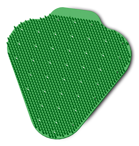 Eva Anti Splash Urinal Screen Apple Spice Green 10/BX