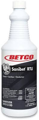 BETCO  Sanibet RTU Cleaner Sanitizer, QT