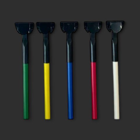 Clip-On Dust Mop Handles - 5' Blue Fiberglass