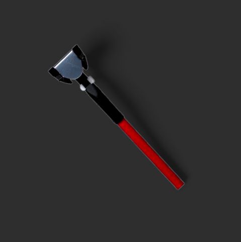 Clip-On Dust Mop Handles - 5' Red Fiberglass