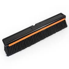HDX 18" PUSH BROOM WITH SQUEEGEE, BLACK