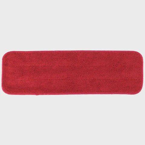 Looped End Microfiber Mop for Wet Applications - Red 18"