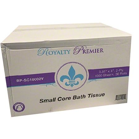 Royalty Premier Virgin Small Core 2 Ply Bath Tissue - 3.8" x 4"