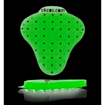EKCOSCREEN Anti-Splash Heavy Duty Urinal Screen, Green/Apple, 12/Box