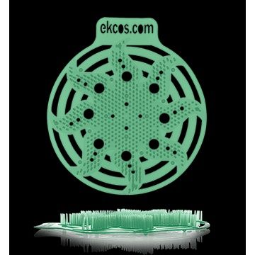 EKCOS POWERSCREEN Anti-Splash Urinal Screen, Green/Pine, 10 Box