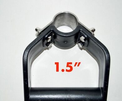 BLACK PLASTIC HANDLE 1.50"