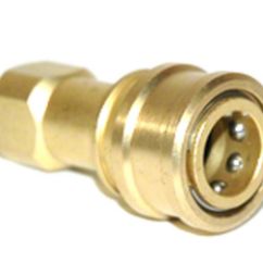 QD - FEMALE BRASS 1/4"