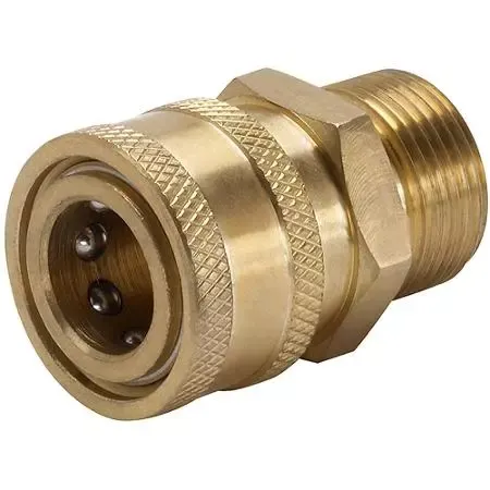 COUPLER BRASS Straight 3/8"