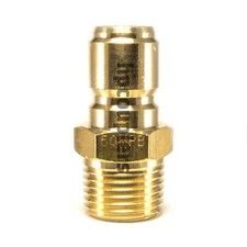BRASS PLUG Straight Thru 1/8"M PT (12MPB)