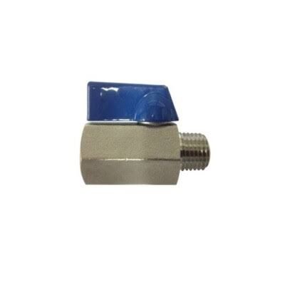 MINI BALL VALVE 316 SS, 1/4" MXF